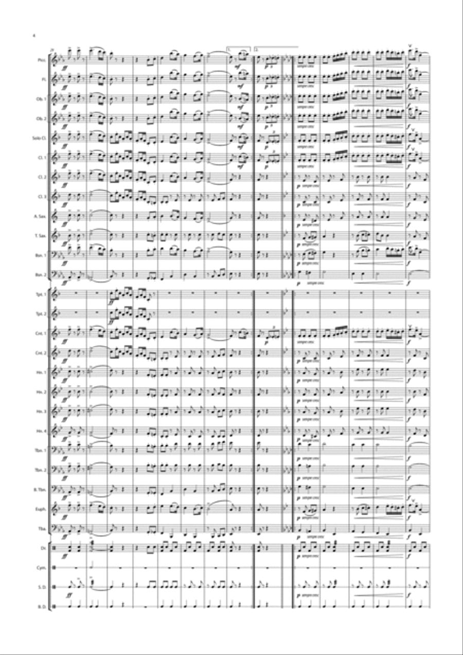 Boy Scout March Marching Band scores gallery preview page 4