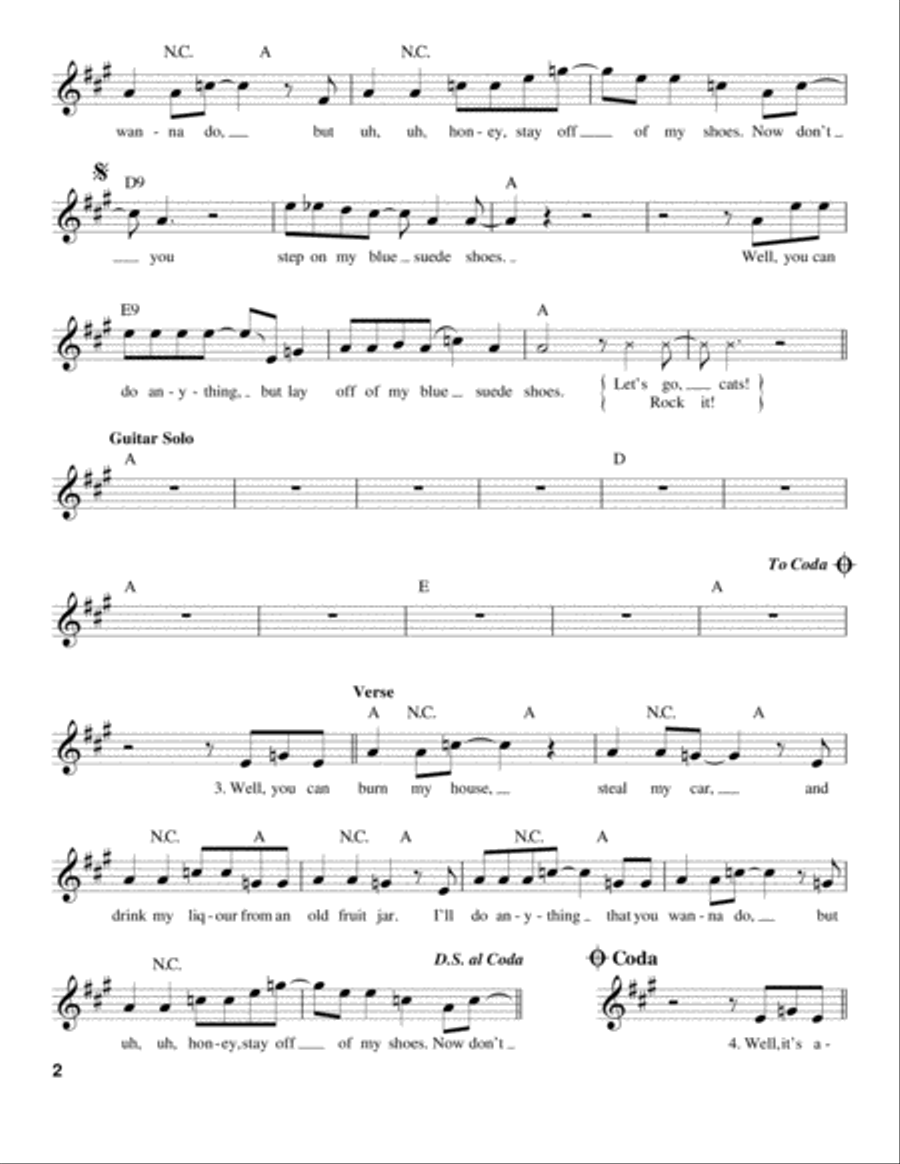 Blue Suede Shoes Voice scores gallery preview page 2