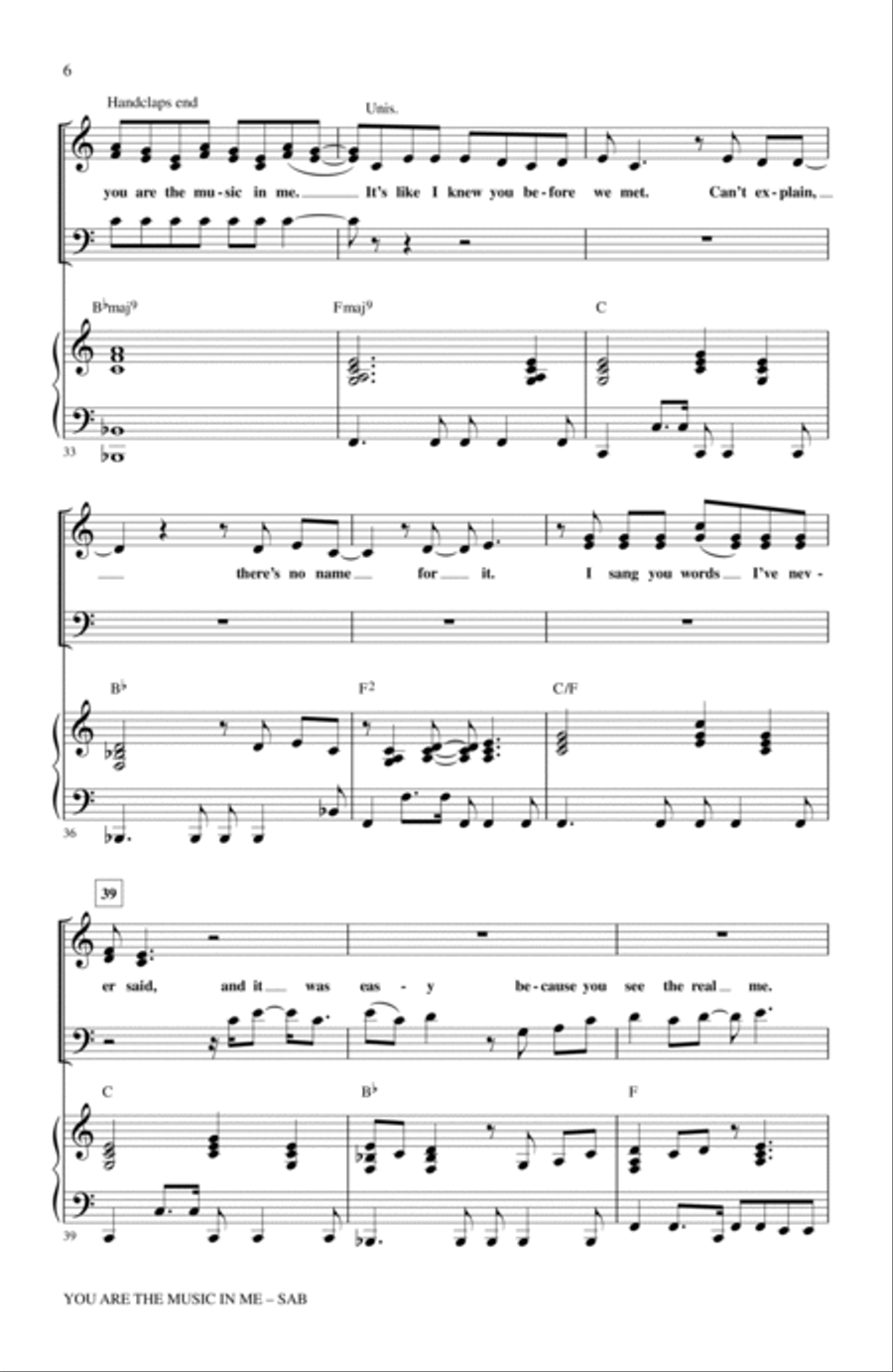 You Are The Music In Me (from High School Musical 2) (arr. Mac Huff) 3-Part scores gallery preview page 5