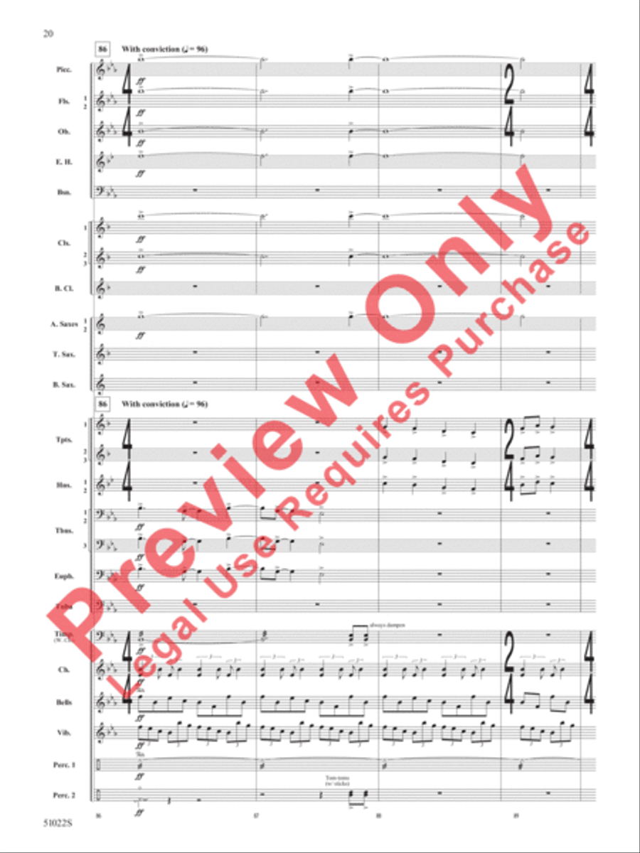 How Sweet the Sound How Sweet the Sound Concert Band scores gallery preview page 21