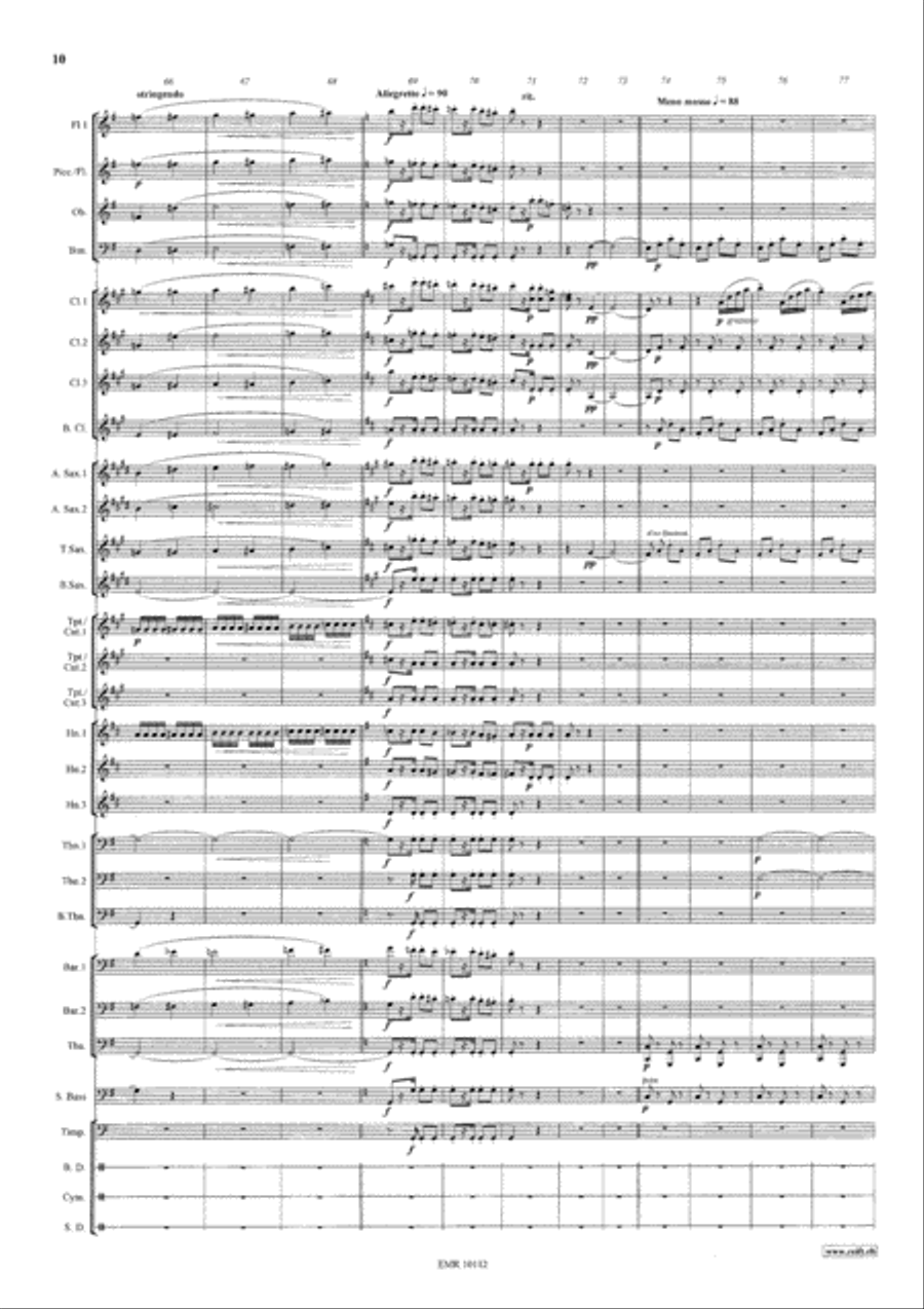 Die Fledermaus Overture Concert Band scores gallery preview page 11