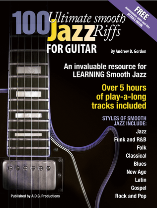 Book cover for 100 Ultimate Smooth Jazz Riffs for Guitar