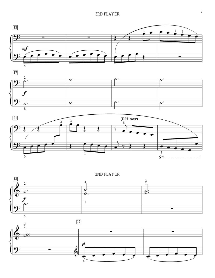 Pinwheels Piano Duet scores gallery preview page 3