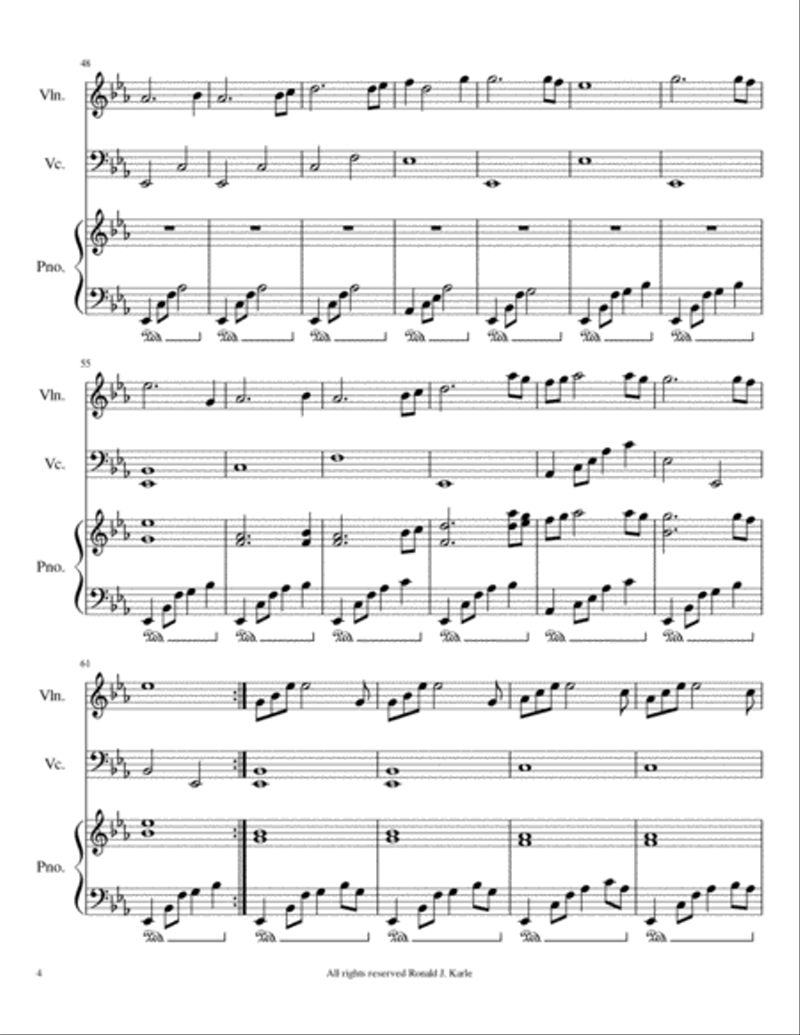A Spring Evening Piano Trio scores gallery preview page 5
