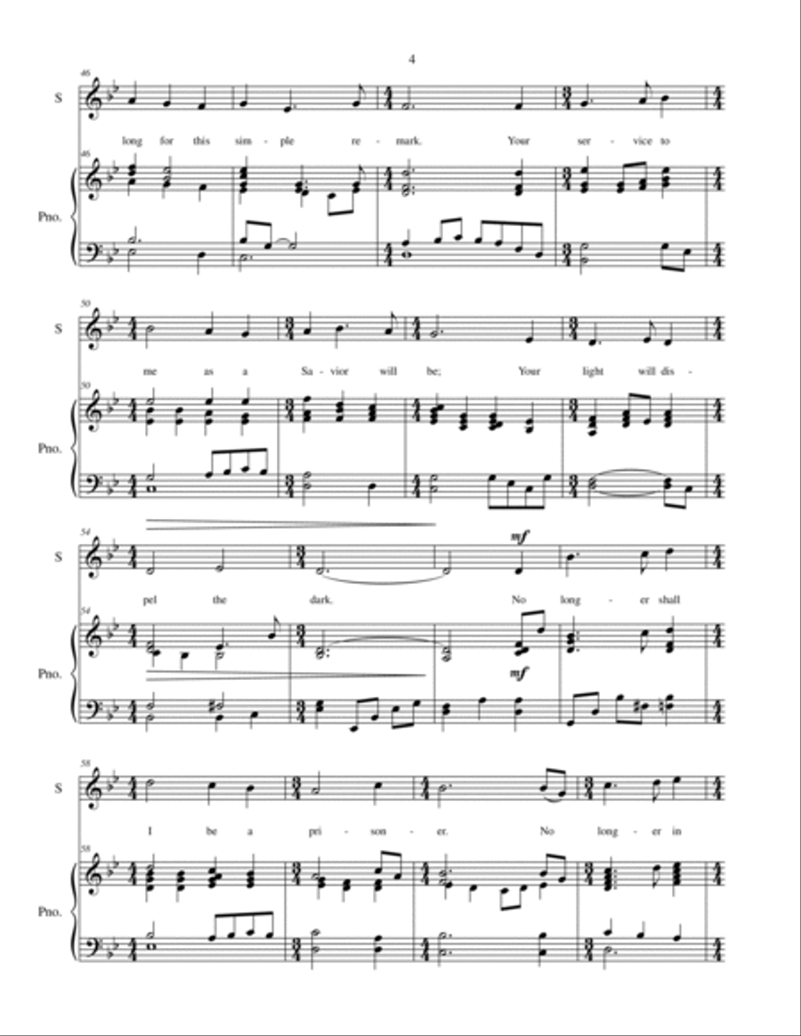 Speak My Name - Soprano/Tenor duet with piano accompaniment Choir scores gallery preview page 5