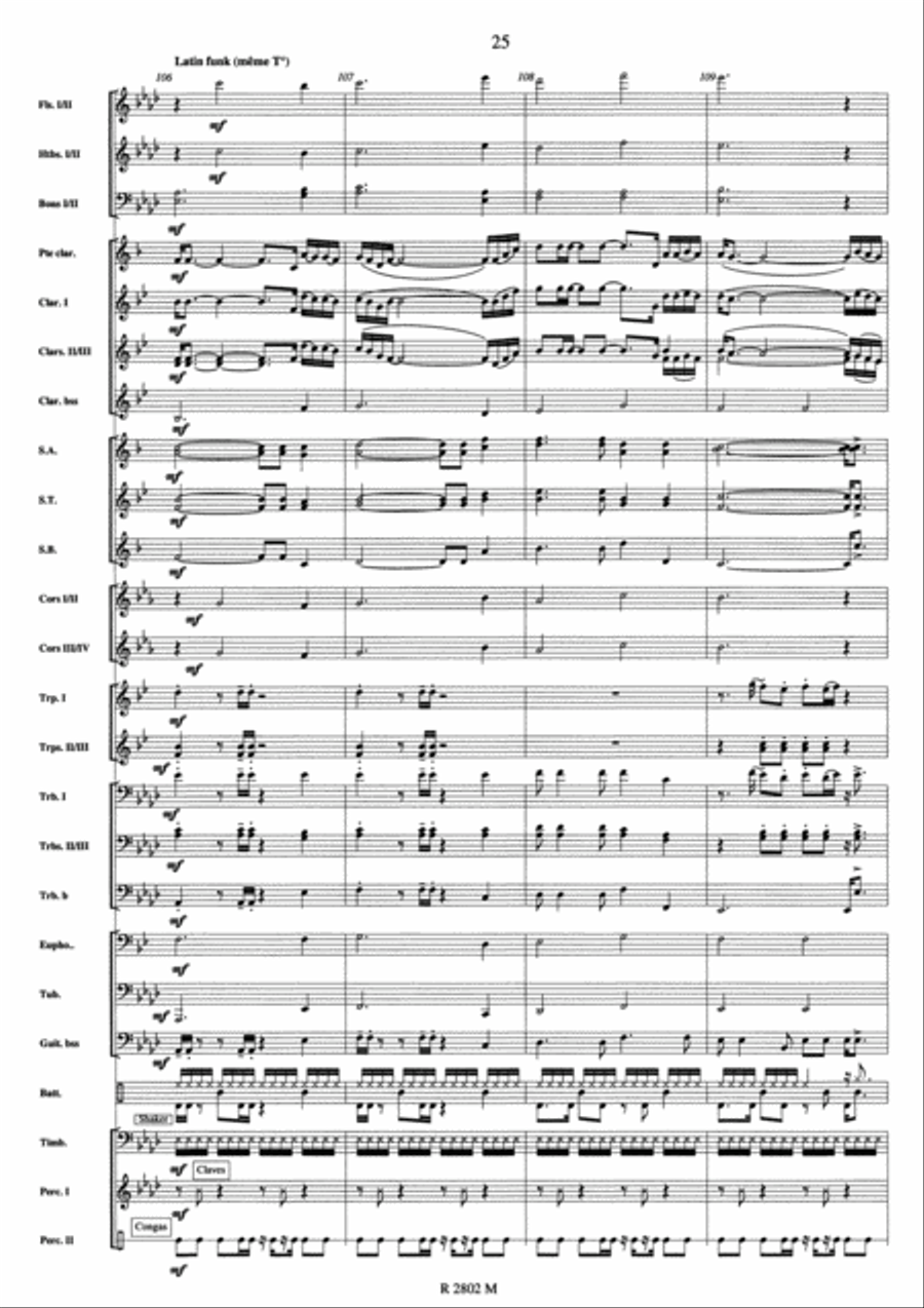 Johnny Hallyday Concert Band scores gallery preview page 21