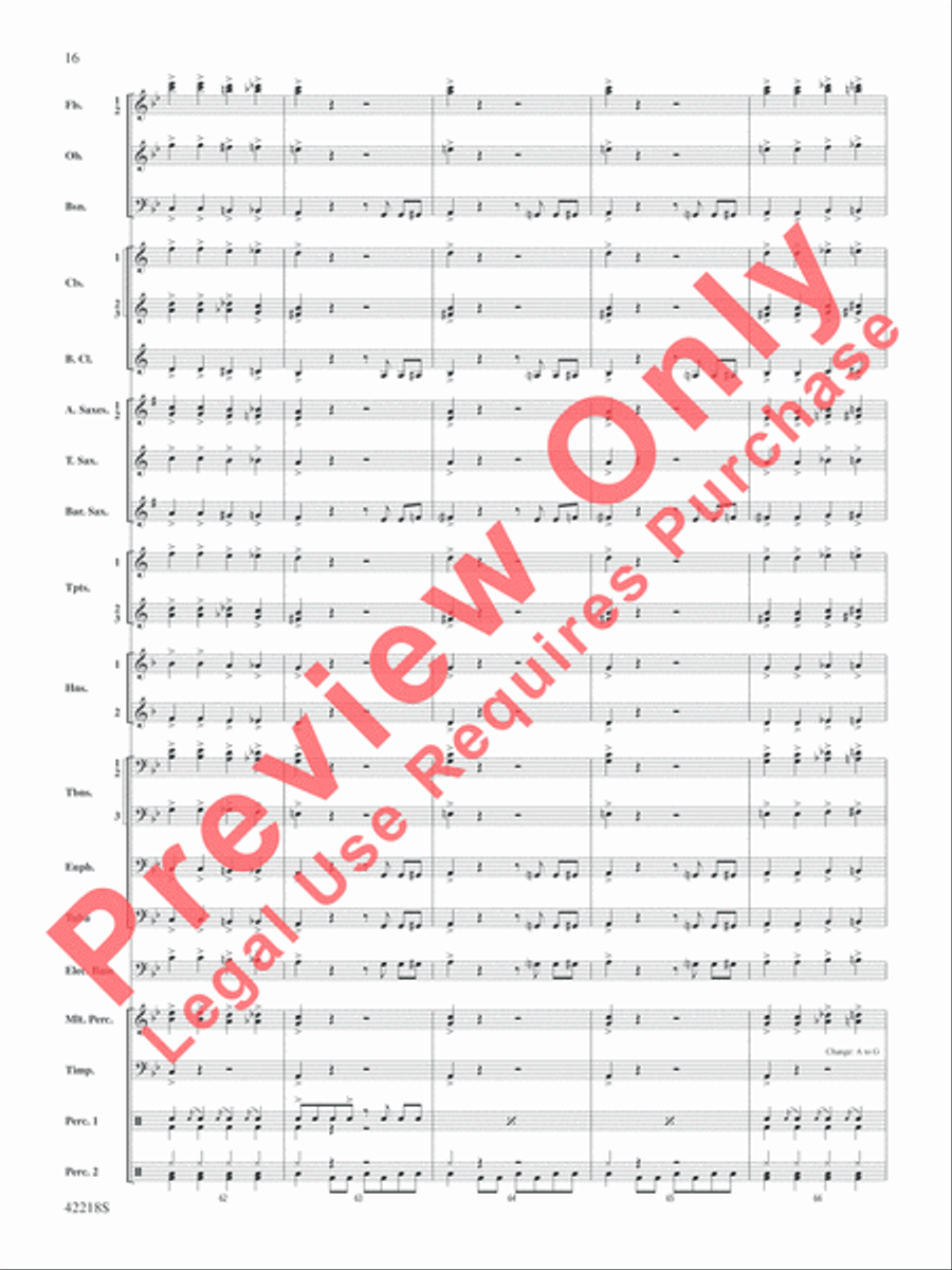 Tower of Power Greatest Hits Concert Band scores gallery preview page 17