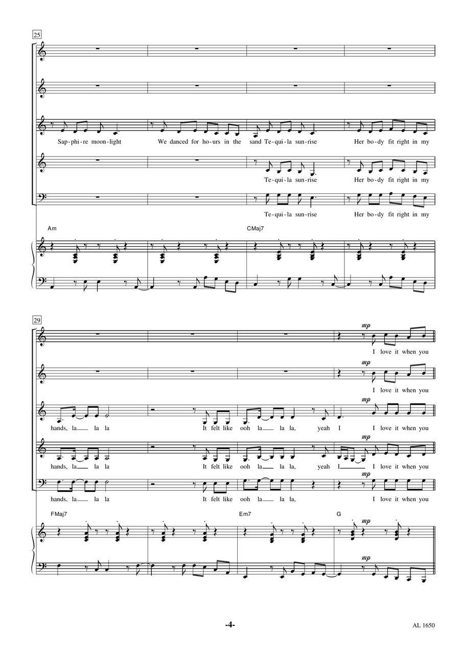 Senorita Choir scores gallery preview page 4