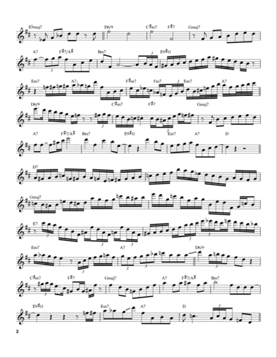 On The Sunny Side Of The Street Tenor Saxophone scores gallery preview page 2