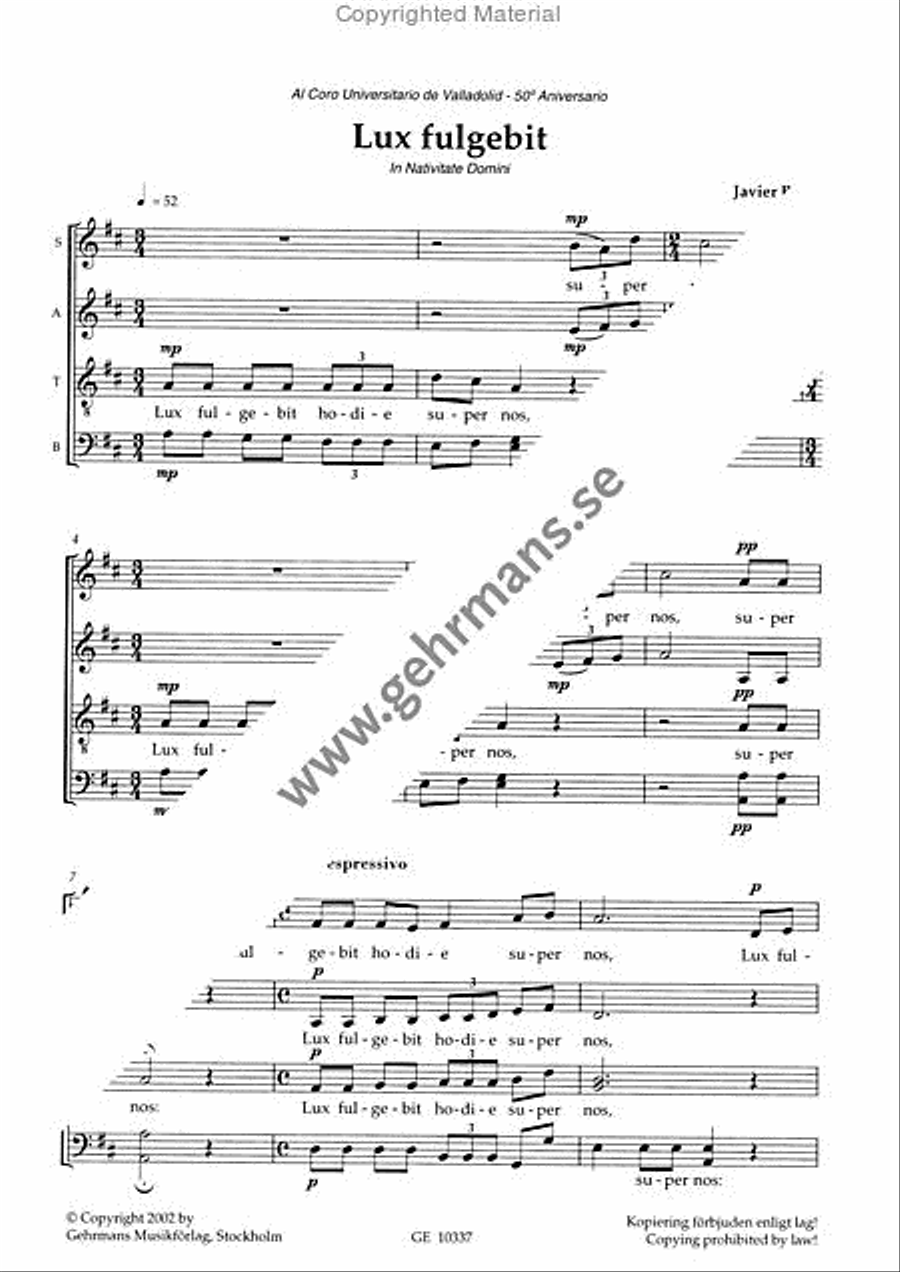 Lux fulgebit Divisi scores gallery preview page 2