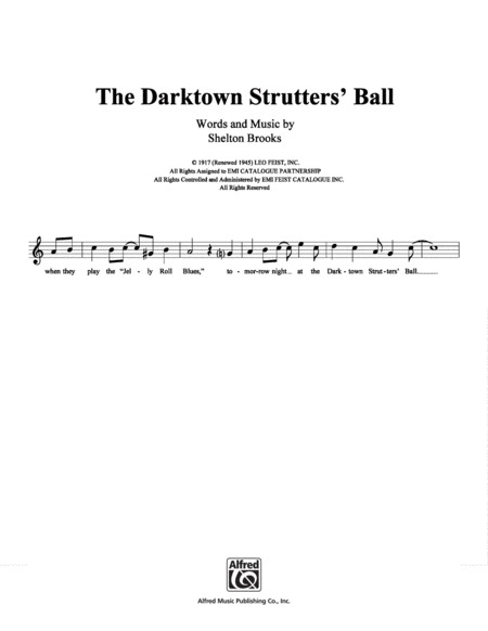 The Darktown Strutter's Ball