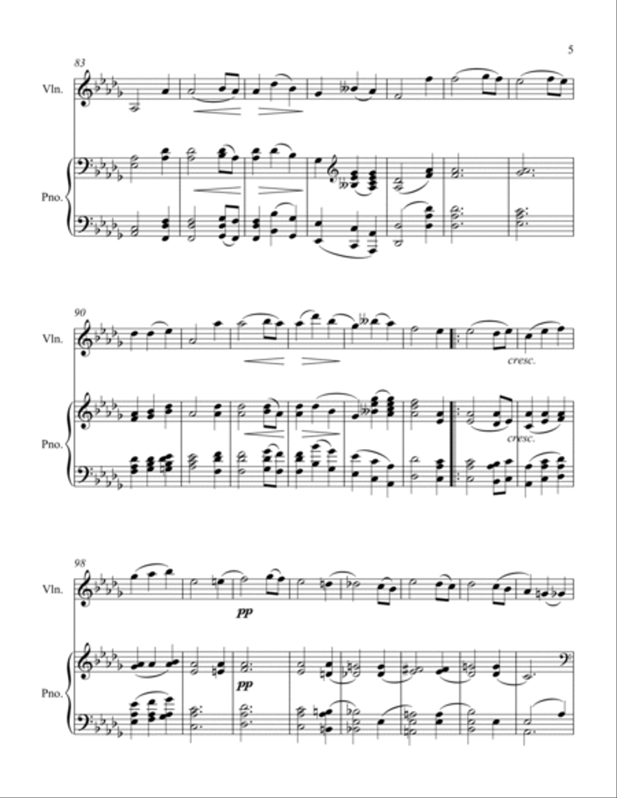 Moments Musicaux 6 Violin Solo scores gallery preview page 5
