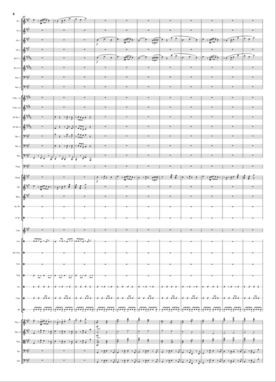 Movement 3 - Cuore Respinto - Symphony No.1 - Amore Incantato - Score Only Full Orchestra scores gallery preview page 4
