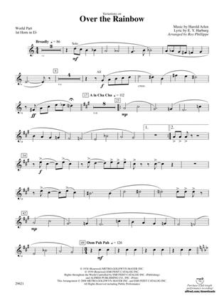 Over the Rainbow (from The Wizard of Oz), Variations on: (wp) 1st Horn in E-flat