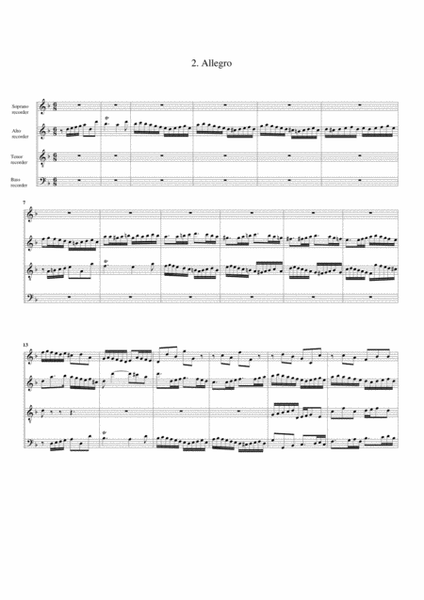 Concerto grosso, Op.6, no.10 (arrangement for 4 recorders)