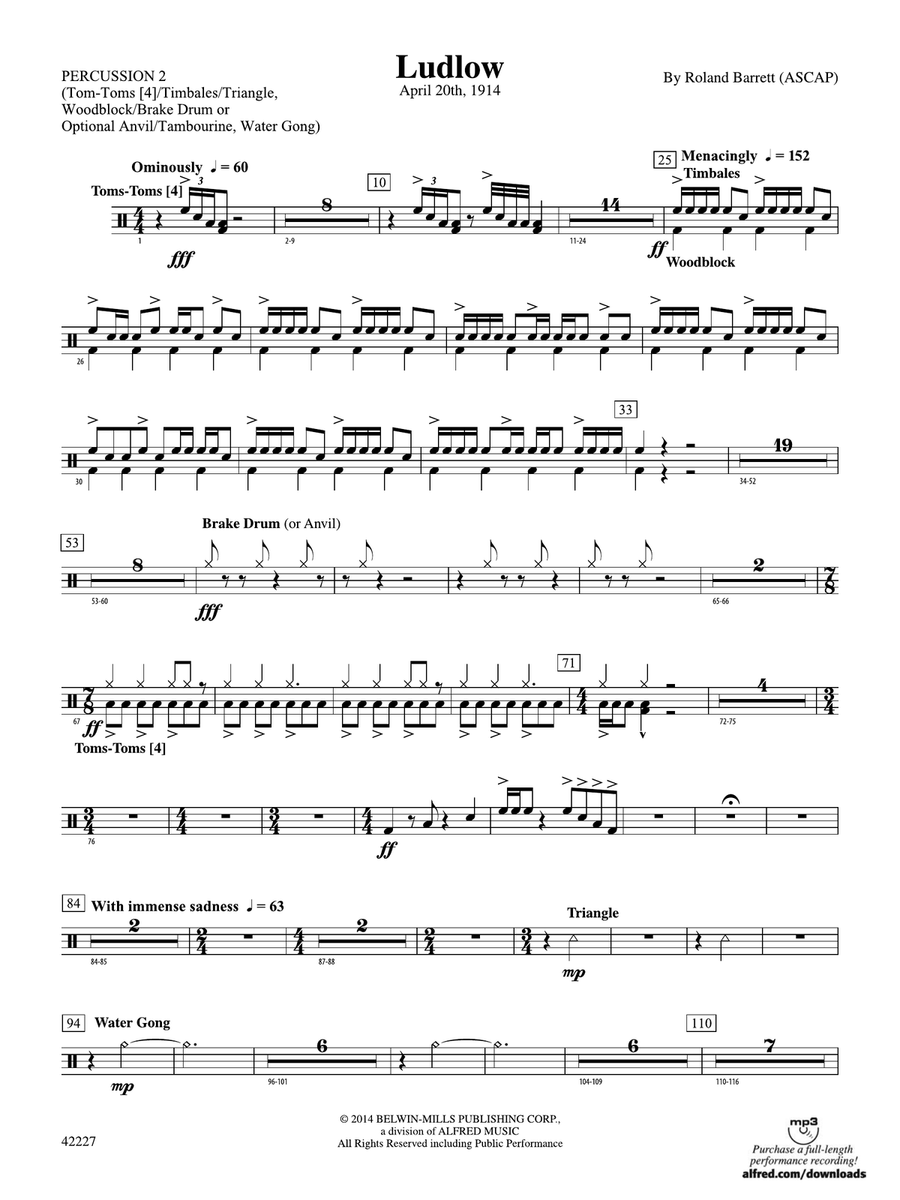 Ludlow: 2nd Percussion