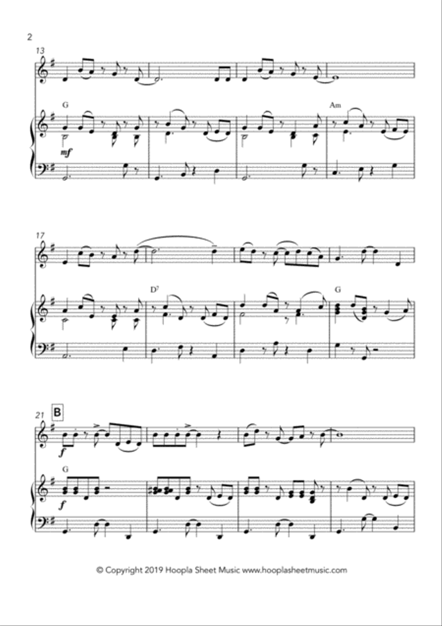 Jingle Bells Salsa Violin Solo scores gallery preview page 2