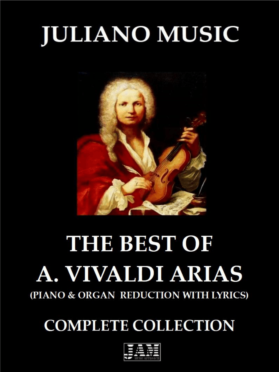 THE BEST OF ANTONIO VIVALDI ARIAS - COMPLETE COLLECTION (PIANO & ORGAN REDUCTION WITH LYRICS) Organ scores gallery preview page 1