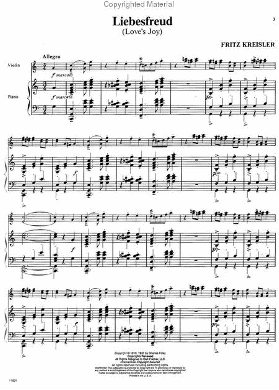 Liebesfreud Liebesfreud Violin Solo scores gallery preview page 2