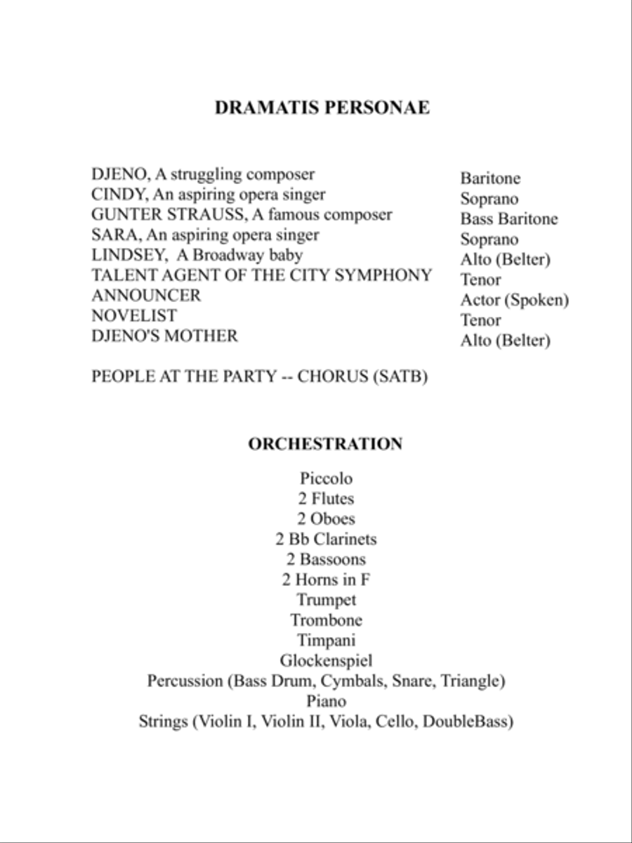 O Holy Art A Tragic One Act Opera Piano Vocal Score Voice scores gallery preview page 3