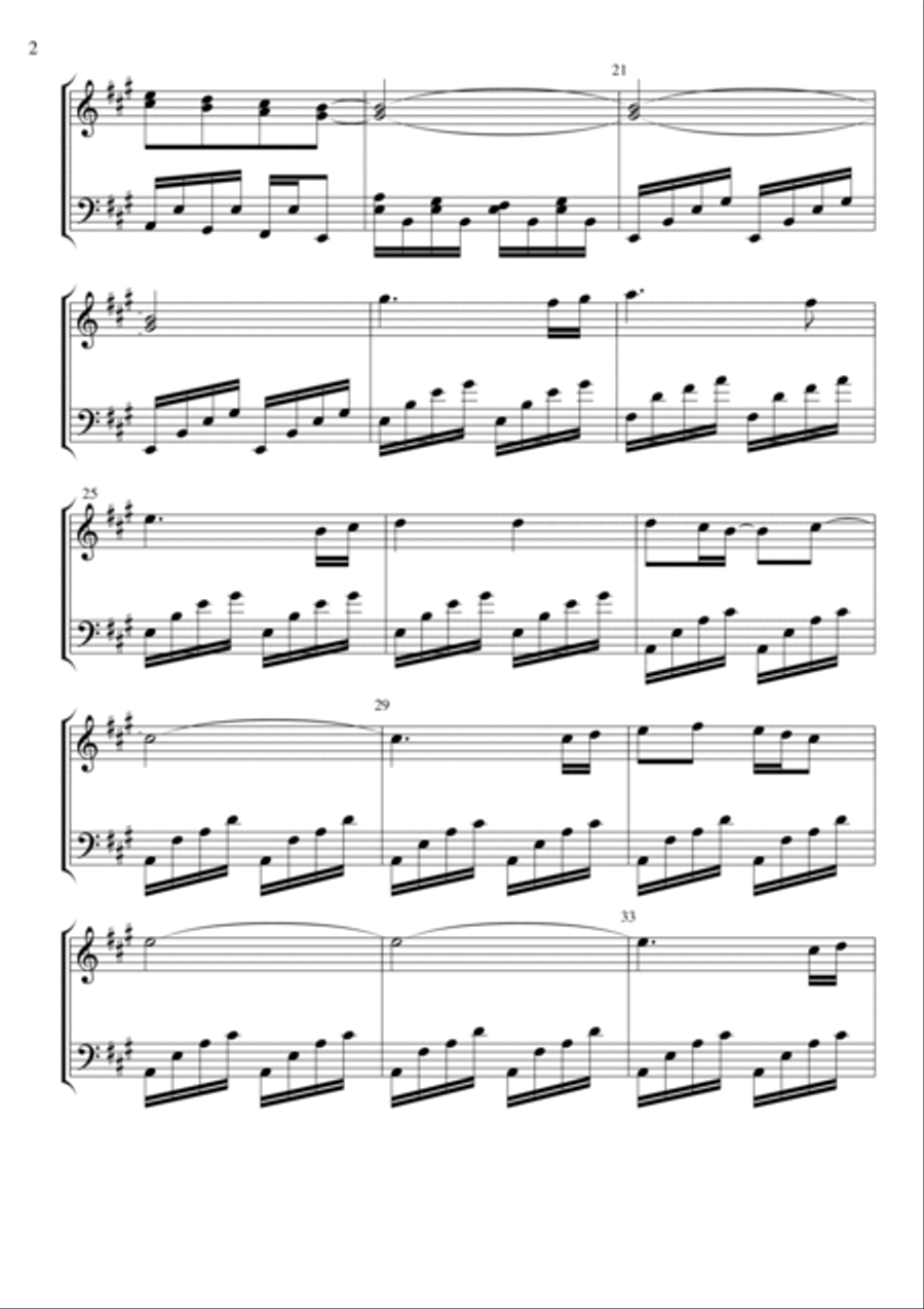 Chiquitita Chiquitita Piano Solo scores gallery preview page 2