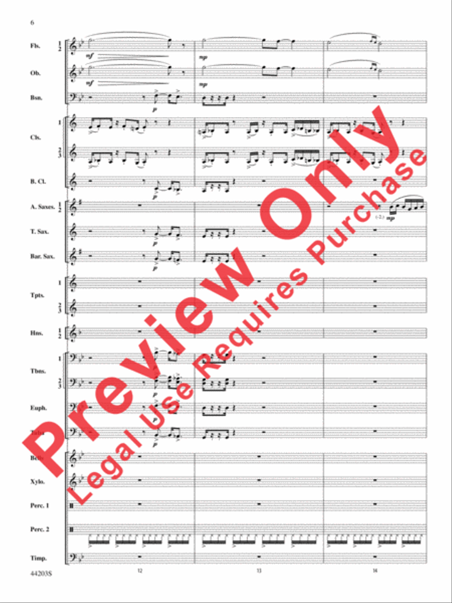 Loco Motion Concert Band scores gallery preview page 6