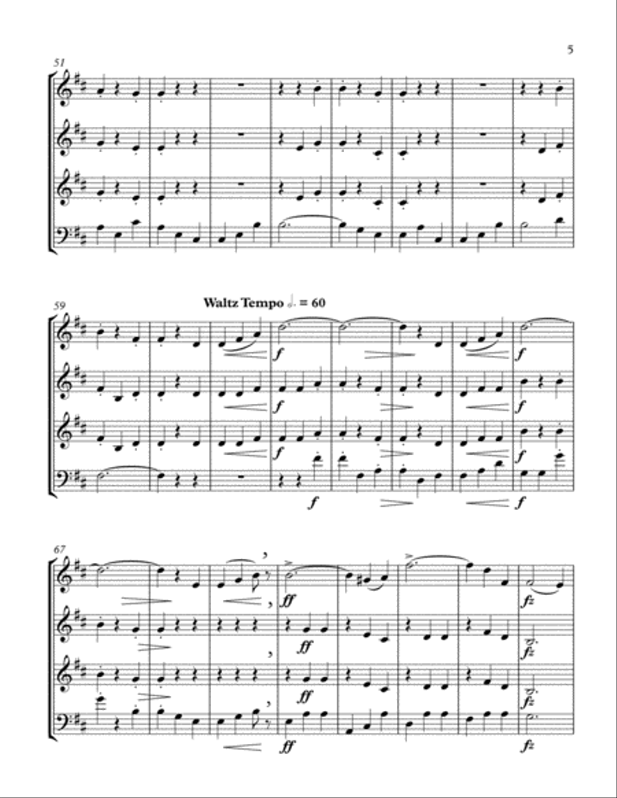 Blue Danube Blue Danube Brass Ensemble scores gallery preview page 5