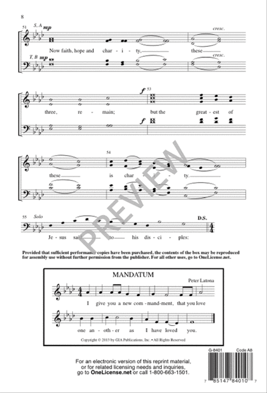 Mandatum 4-Part scores gallery preview page 8