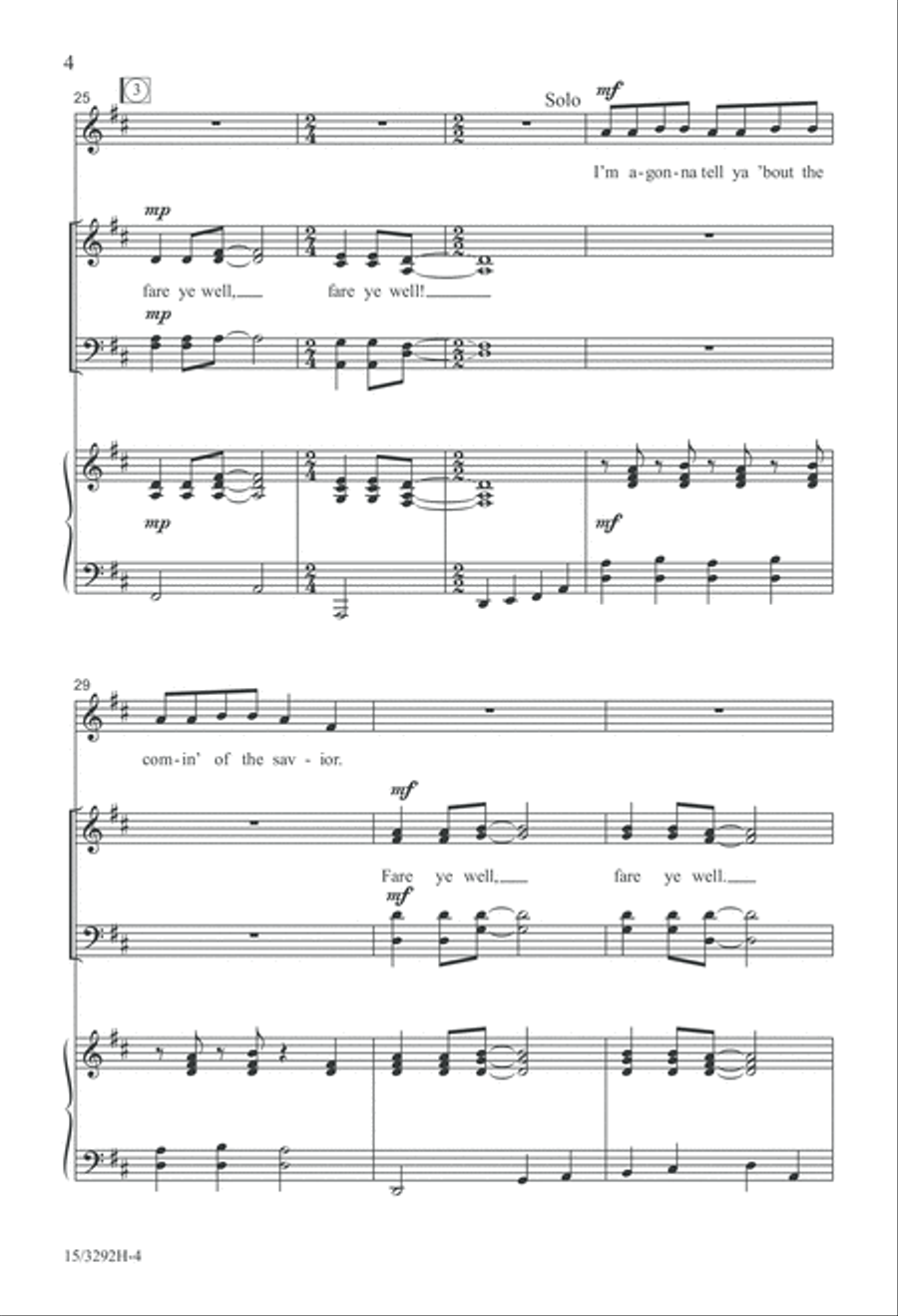 In That Great Gittin' Up Mornin' 4-Part scores gallery preview page 4
