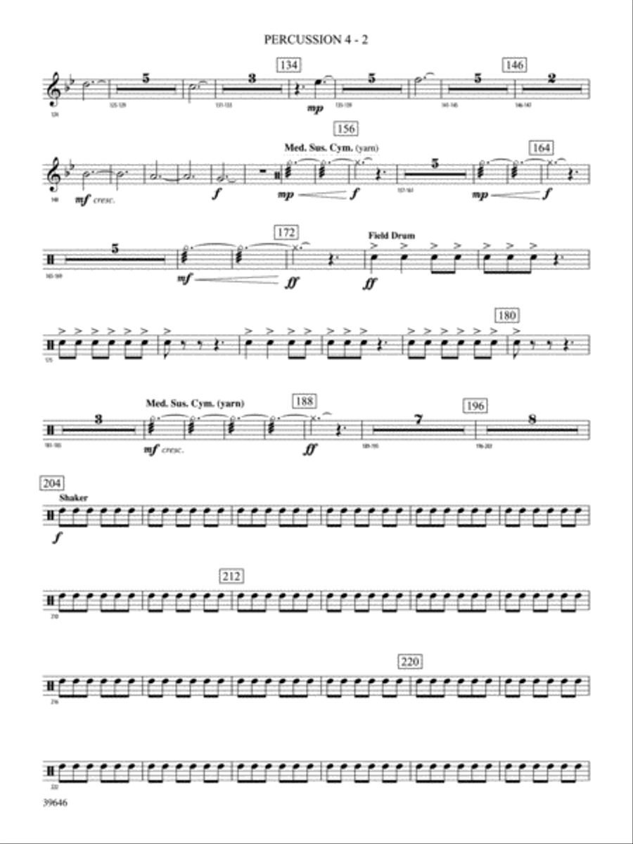 Scarborough Fair: 4th Percussion Concert Band scores gallery preview page 2
