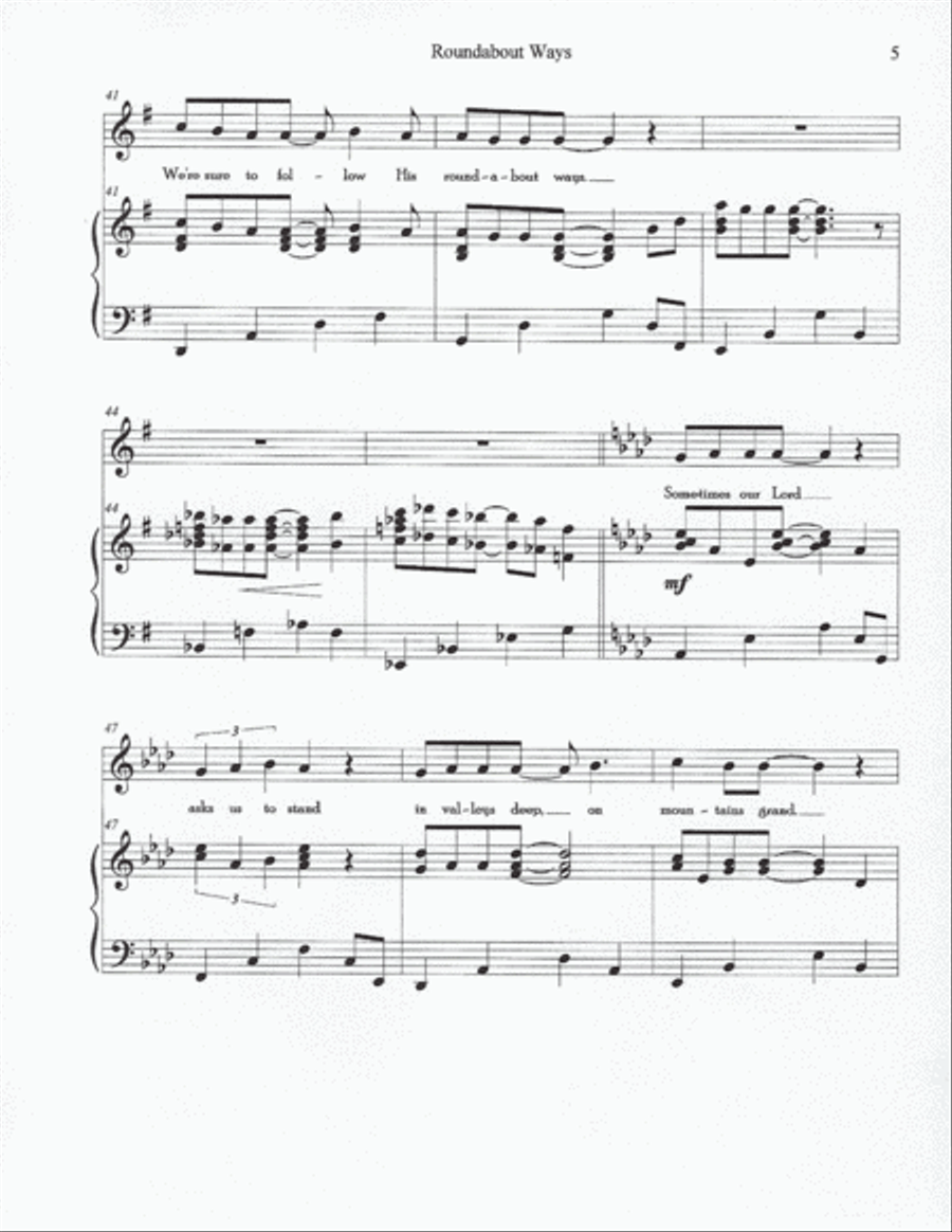 Roundabout Ways Voice scores gallery preview page 5