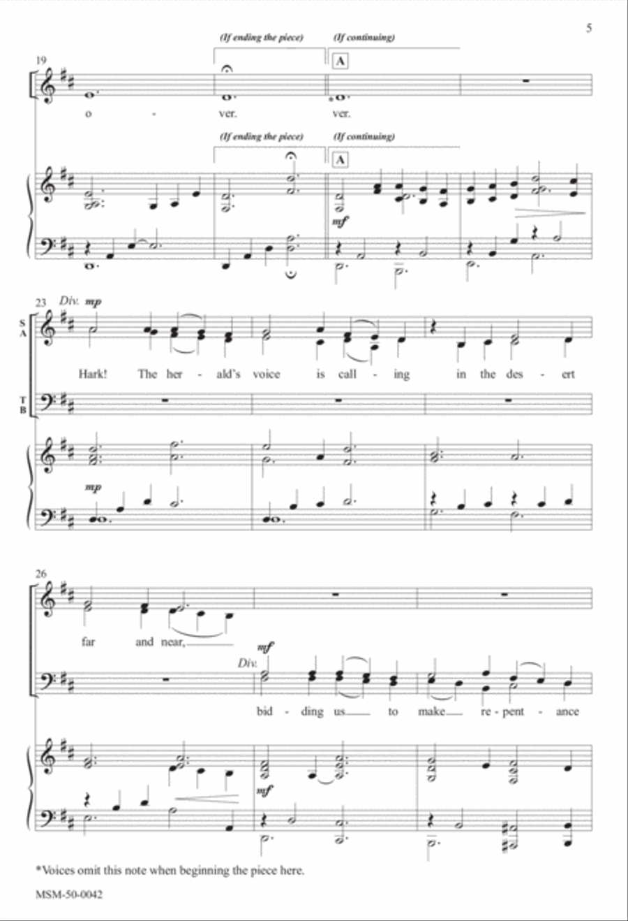Advent Introit and Amen 4-Part scores gallery preview page 3
