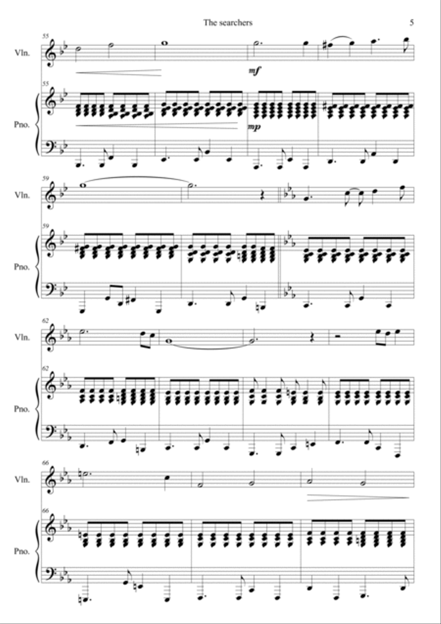 The Searchers Violin Solo scores gallery preview page 5
