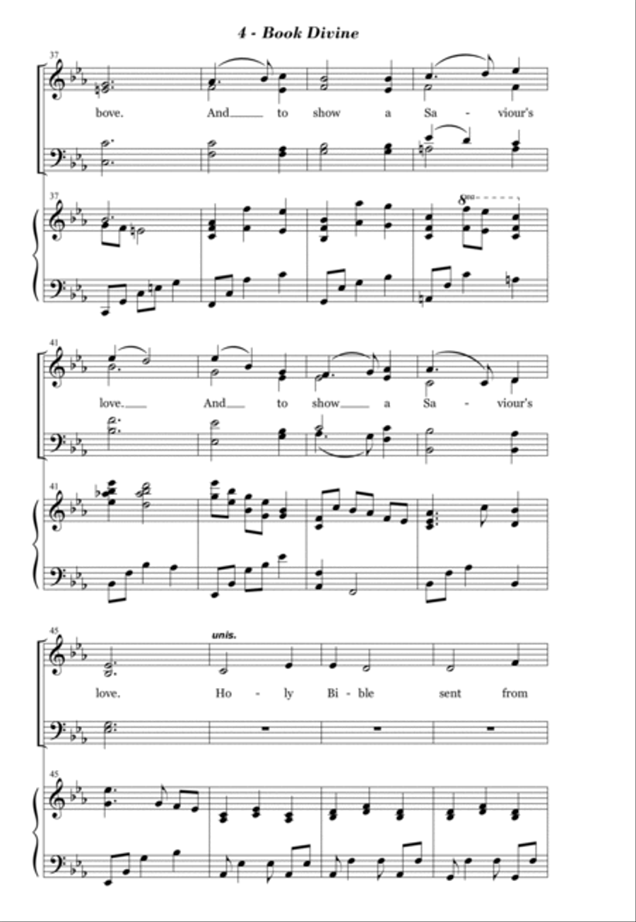 Book Divine 4-Part scores gallery preview page 4