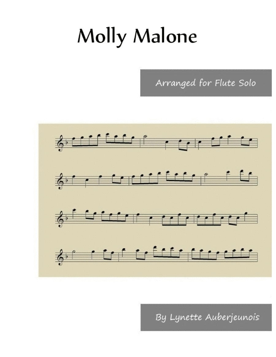 Molly Malone - Flute Solo image number null