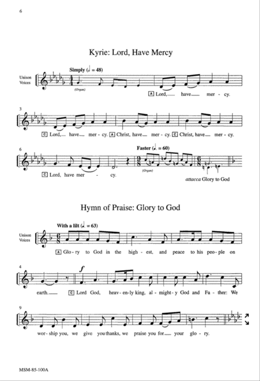 A New Song 4-Part scores gallery preview page 5