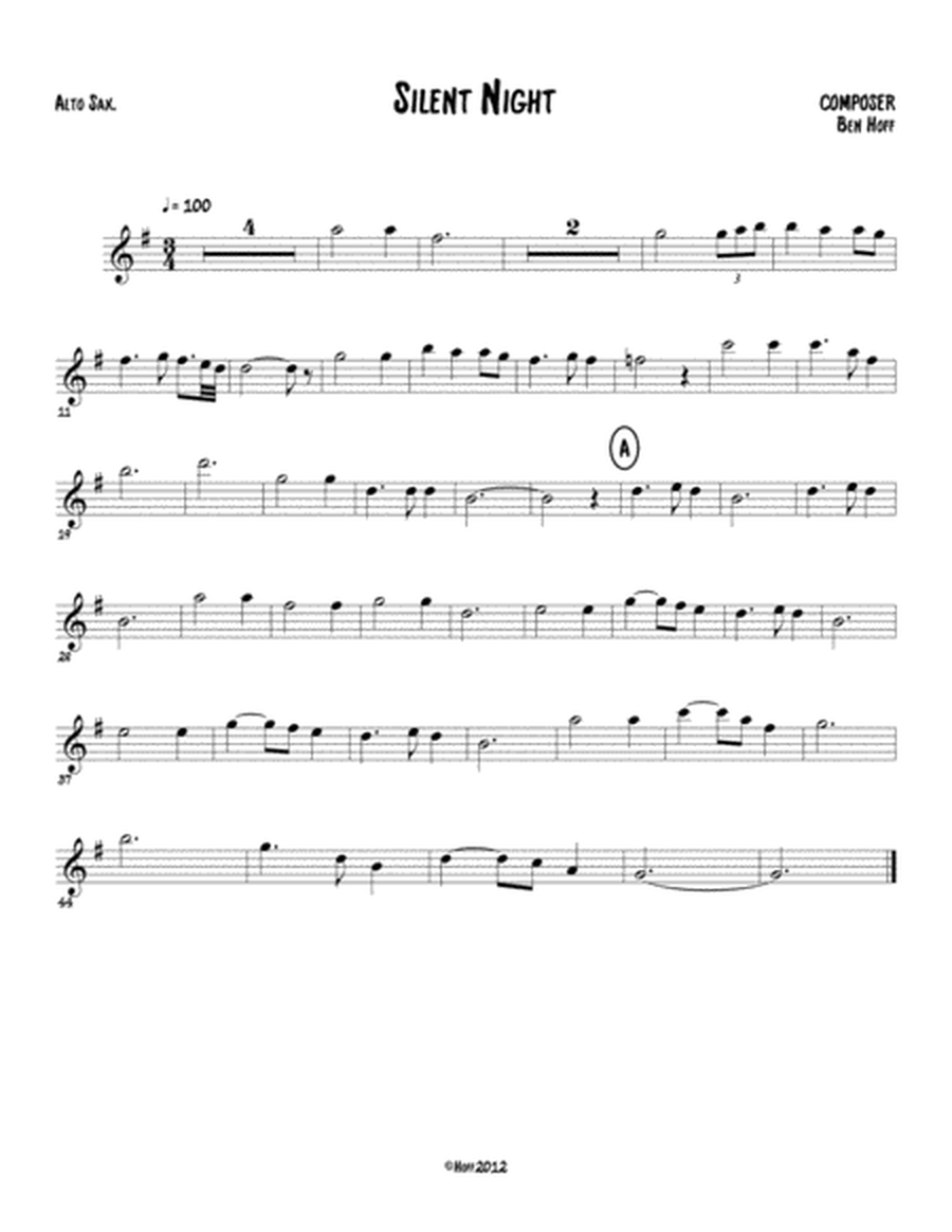 Silent Night for Sax Quartet image number null