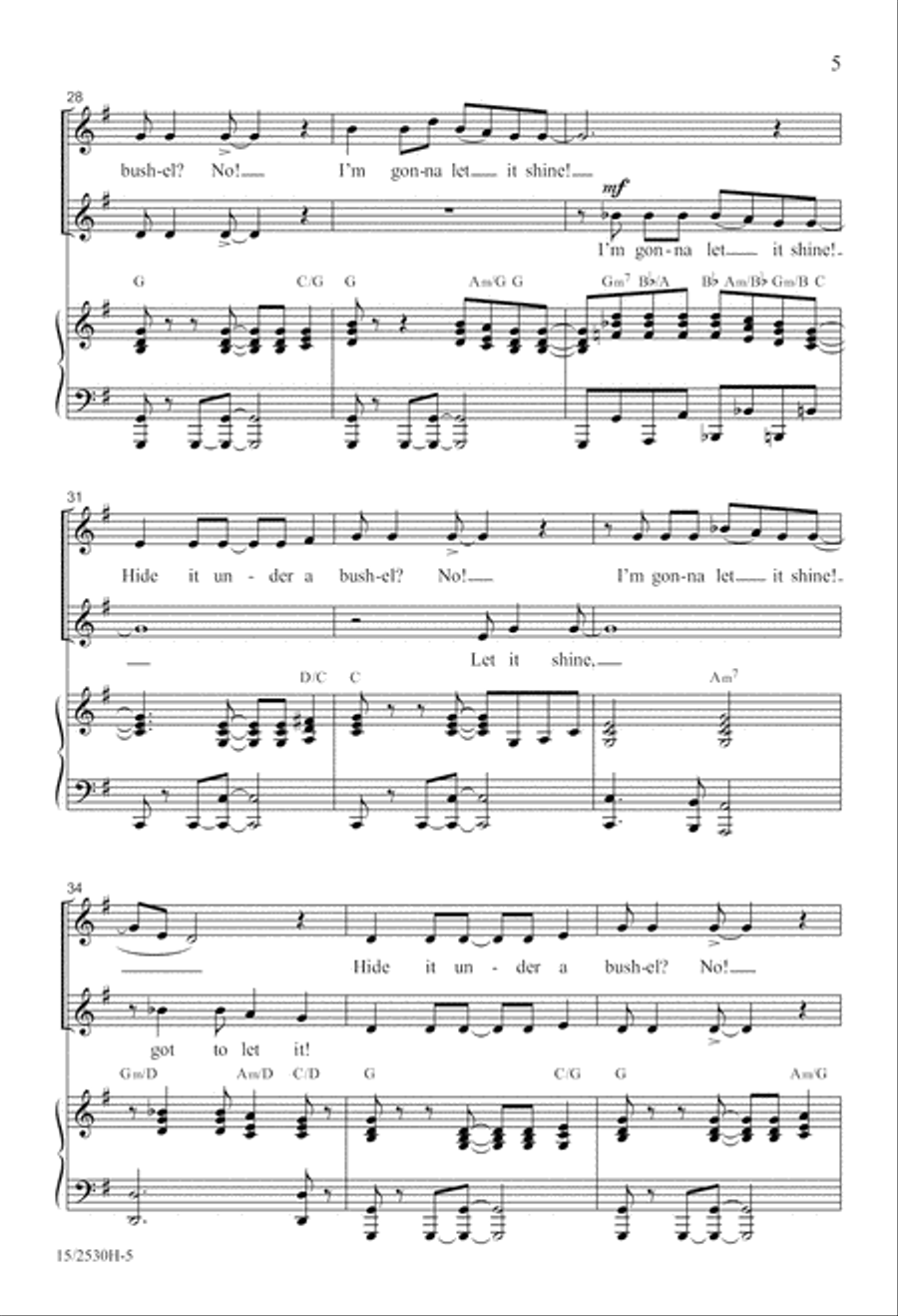 This Little Light of Mine SSA scores gallery preview page 6
