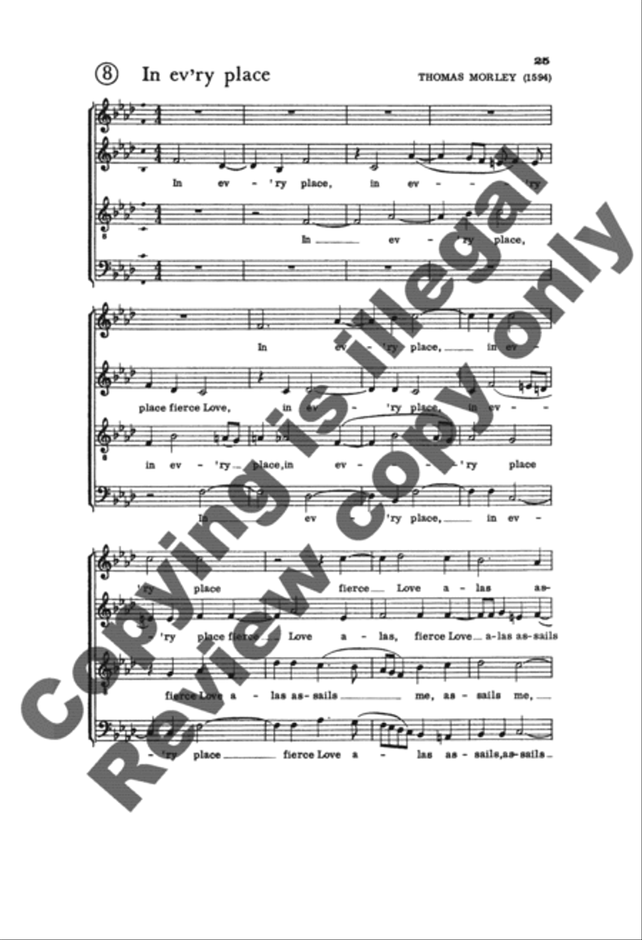 Invitation to Madrigals, Book 5 4-Part scores gallery preview page 10