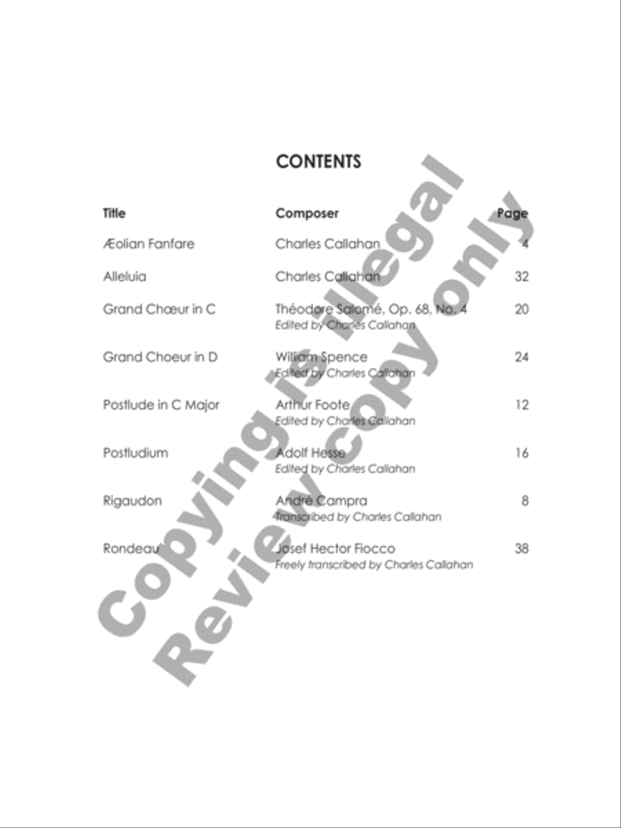 Alleluia Organ scores gallery preview page 2