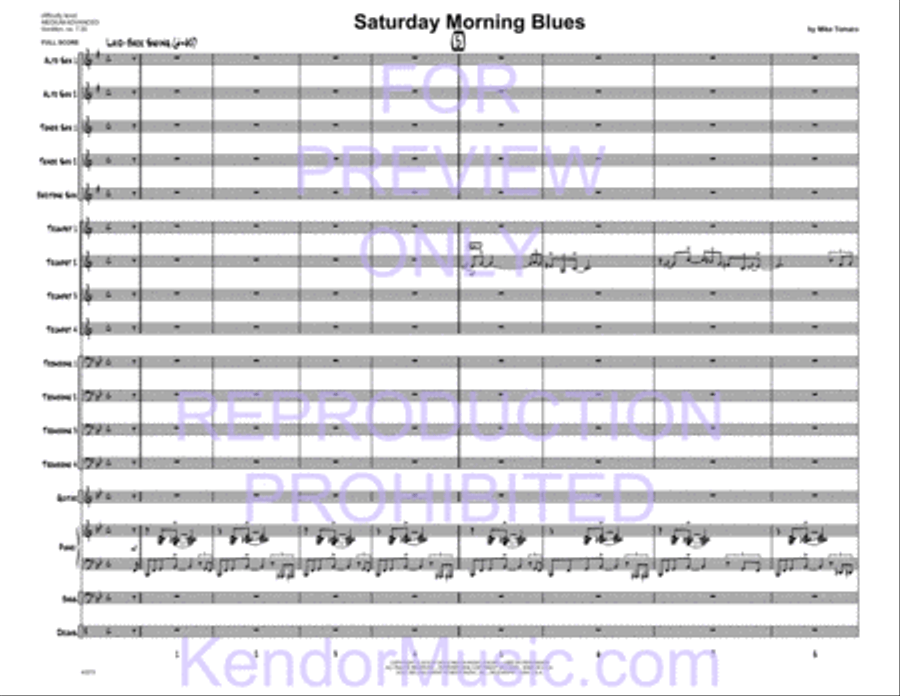 Saturday Morning Blues Saturday Morning Blues Jazz Ensemble scores gallery preview page 2