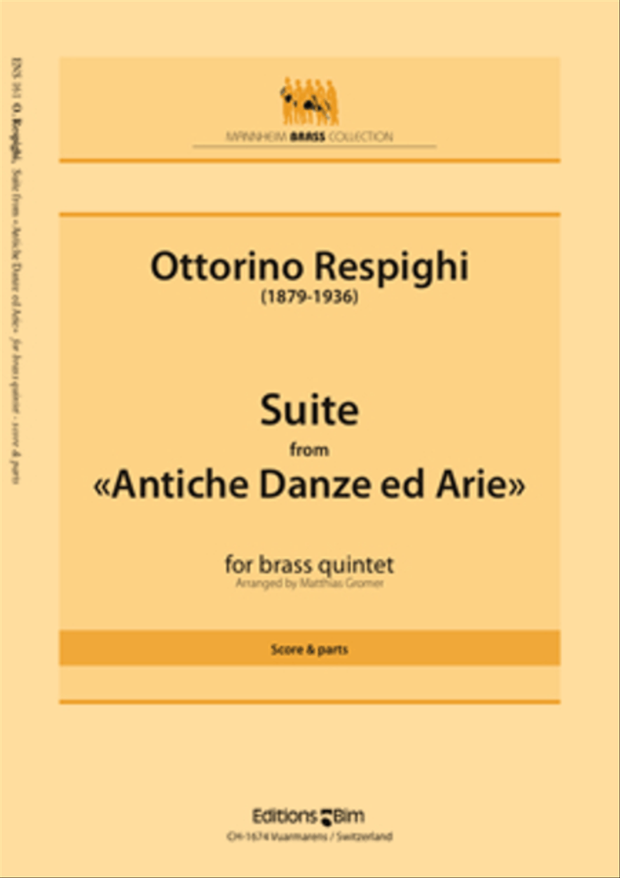 Suite from “Antiche Danze ed Arie Brass Quintet scores gallery preview page 1