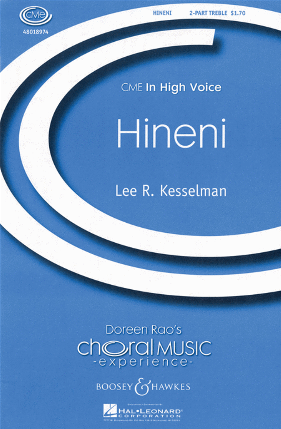 Hineni by Lee R. Kesselman 2-Part - Sheet Music