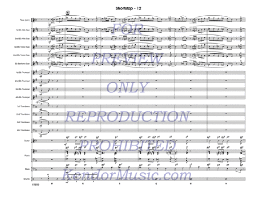 Shortstop Jazz Ensemble scores gallery preview page 13