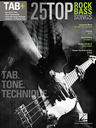 Book cover for 25 Top Rock Bass Songs