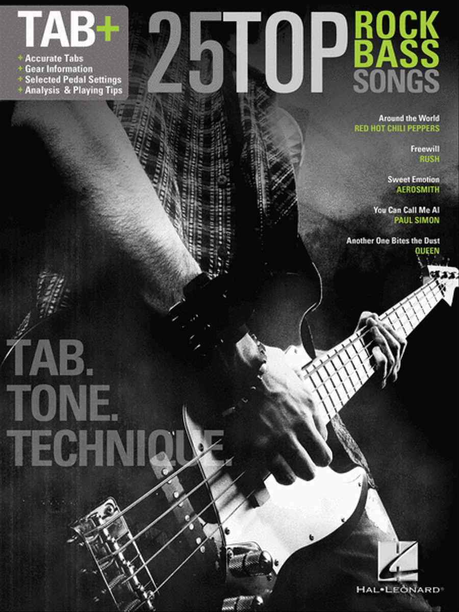 25 Top Rock Bass Songs 25 Top Rock Bass Songs Guitar Tablature scores gallery preview page 1