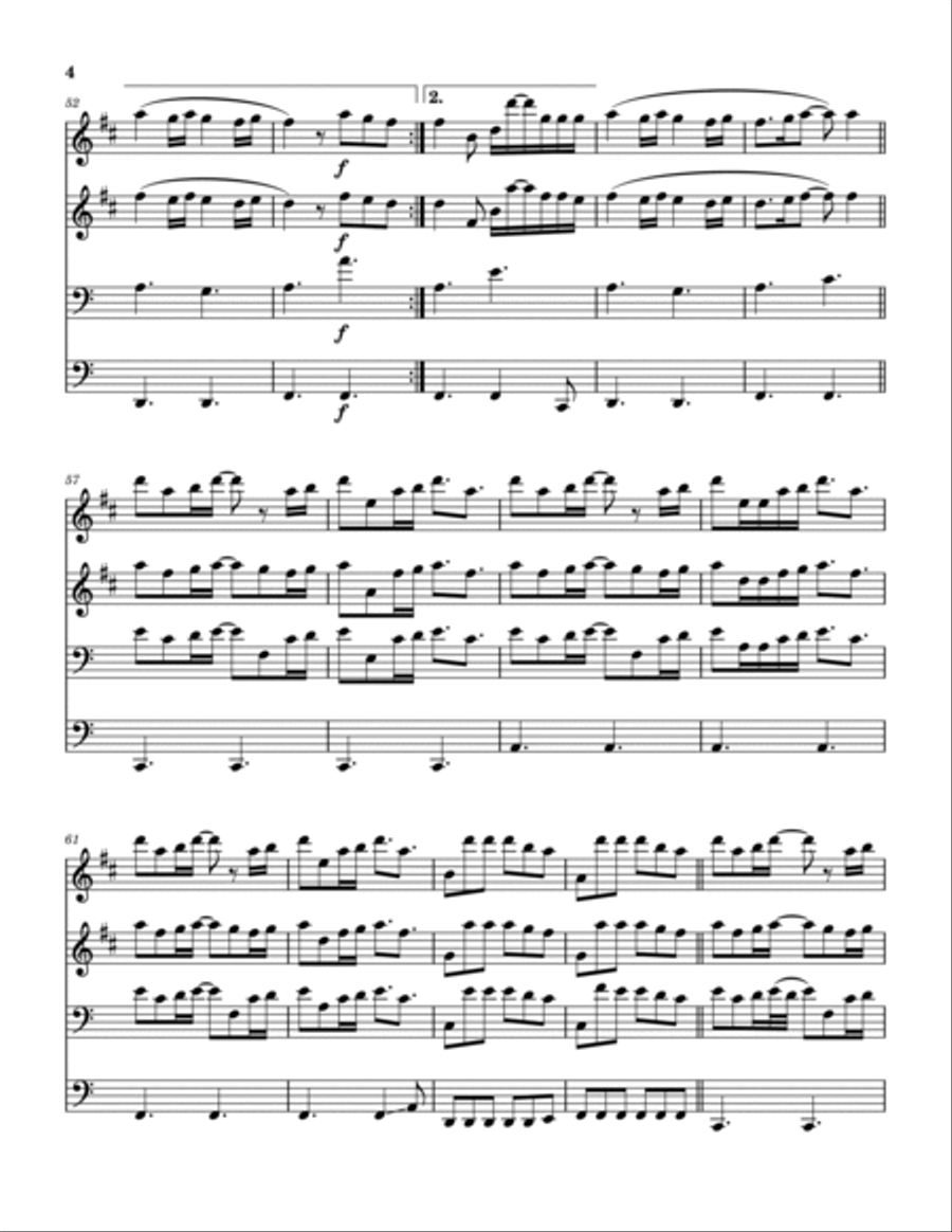 Trust In God Brass Quartet scores gallery preview page 5