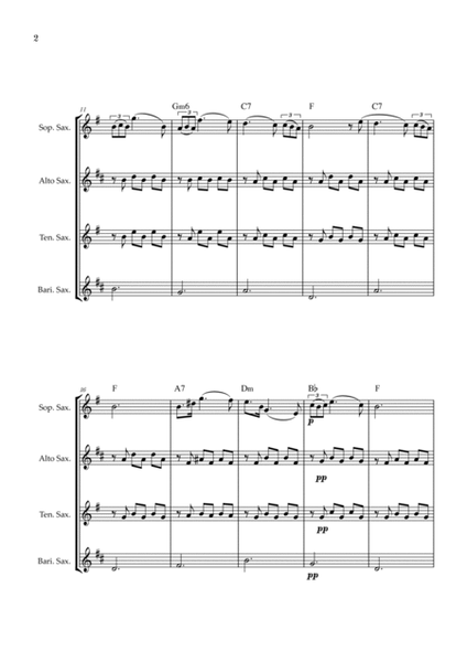 Serenade | Schubert | Saxophone Quartet | Chords image number null