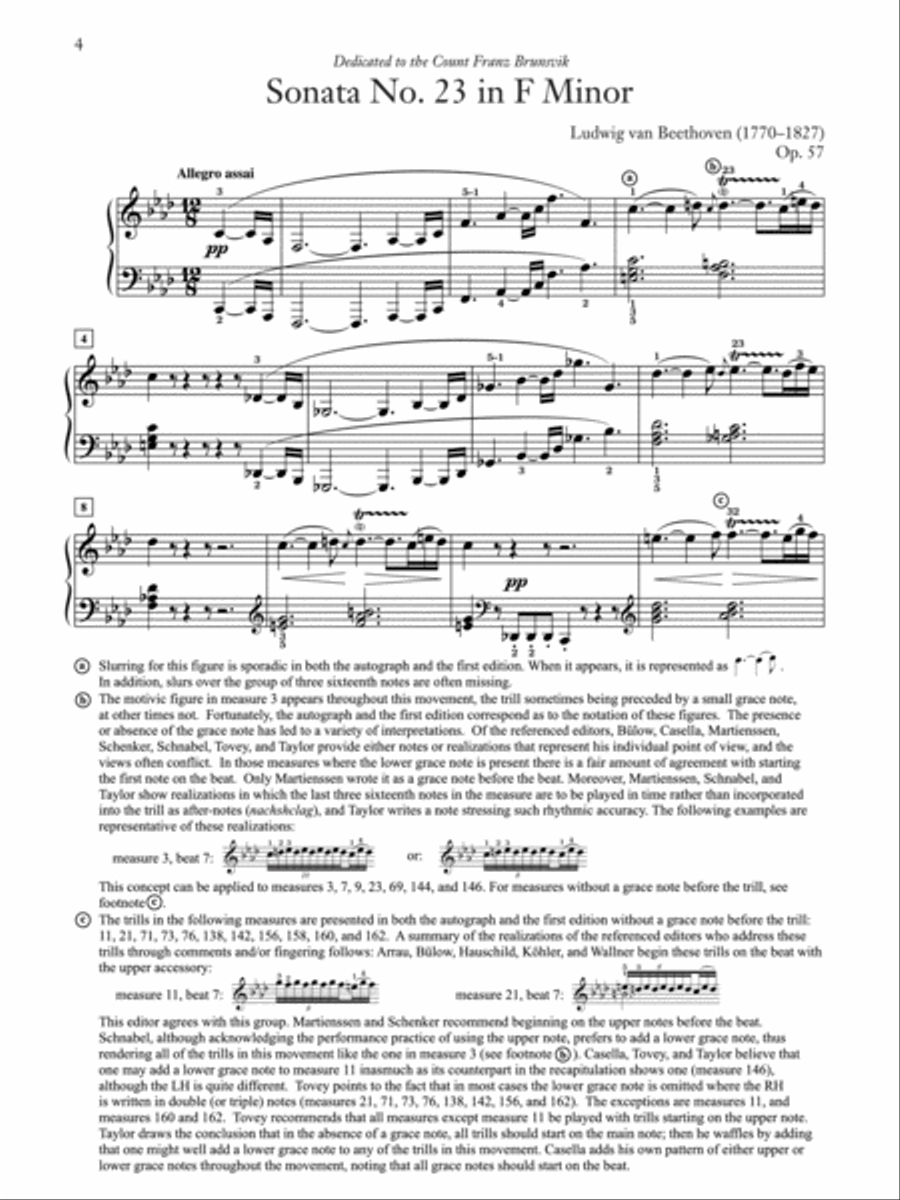 Sonata No. 23 in F Minor, Op. 57 Small Ensemble scores gallery preview page 3