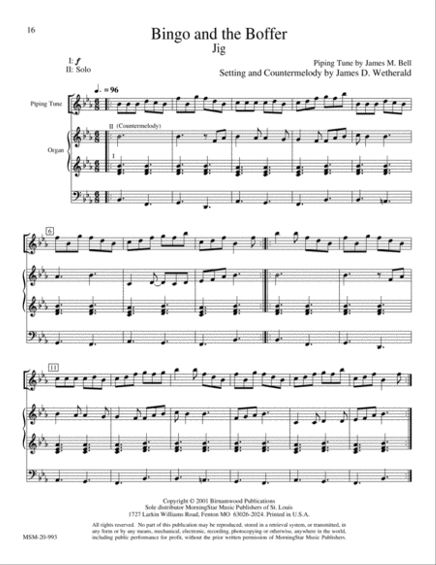 Highland Cathedral Bagpipe scores gallery preview page 10